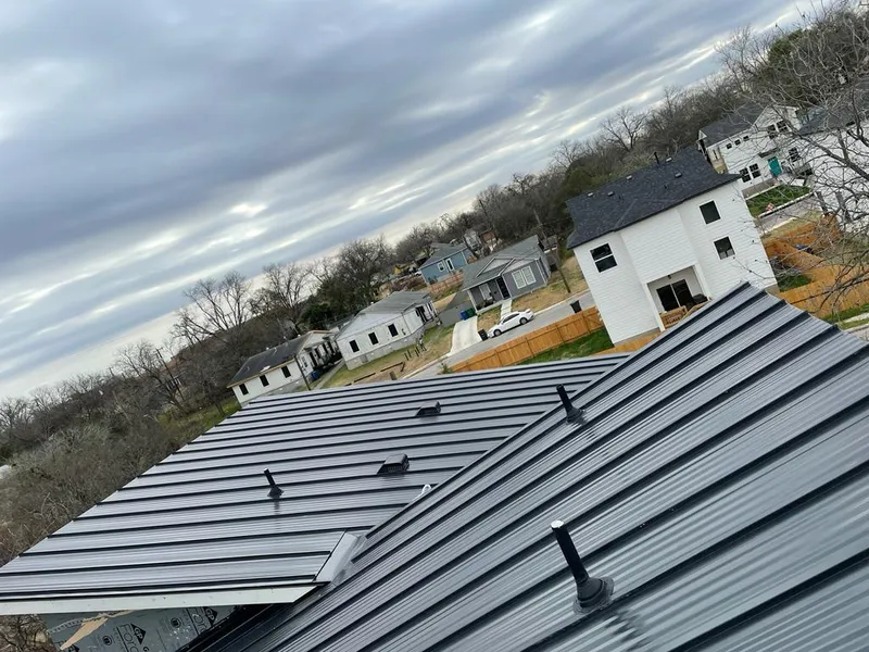 Standing seam metal roof panels with vents for Skylight Repair in San Anselmo